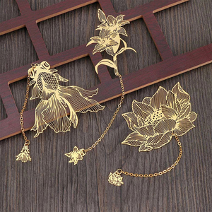 Custom Student Brass Holder Metal <b>Bookmark</b> 3D Flower Shape Alloy 'Thank You' Printed Modern Feng Shui Antique <b>Silver</b>-Plated - Product Image 5
