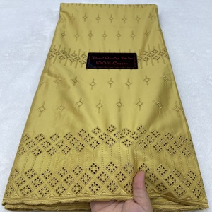 Gran oferta 100% telas de encaje polaco suizo africano de algodón para hombres <span class=keywords><strong>vestidos</strong></span> de novia tela bordada para hombres - Product Image 3