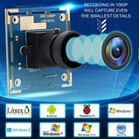 ELP 1080P 30/60/120fps Modul Kamera USB dengan Lensa Sudut Lebar Tanpa Distorsi Mini UVC OV2710 Papan Webcam USB Kecepatan Tinggi
