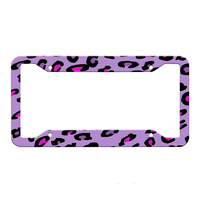 Cadre de plaque d'immatriculation de support de plaque de voiture en plastique étanche de conception personnalisée en gros pour la taille américaine standard