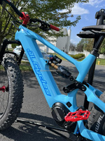Cadre de vélo électrique à pneus larges en fibre de carbone Dengfu E10 Triangle avant et E23 Triangle arrière avec batterie 840WH et moteur Bafang M510 M560