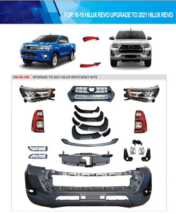 Kits de cuerpo ancho para <span class=keywords><strong>camioneta</strong></span> Hilux Revo, 2015-2017, actualización a <span class=keywords><strong>2020</strong></span>, accesorios para todoterreno, guardabarros de parachoques, capó de campana - Product Image 2