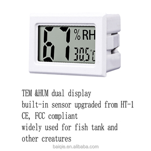 CE ROHS trong nhà ngoài trời đất <span class=keywords><strong>mini</strong></span> không dây xách tay ABS nhựa OEM điện tử LCD kỹ thuật số Nhiệt ẩm kế IP52 đánh giá 17 gam - Product Image 6