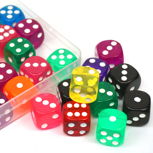 Bán Buôn Bán Trong Suốt Màu Acrylic Xúc Xắc Thiết Lập Tùy Chỉnh Máy Tính Để Bàn Trò Chơi Hội Đồng Quản Trị 16Mm Xúc Xắc - Product Image 3