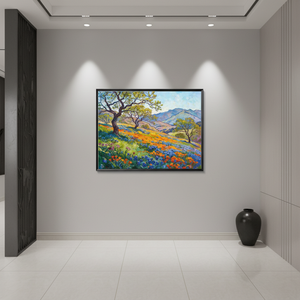 Tableau mural sur toile Paysage d'<span class=keywords><strong>automne</strong></span> vibrant, Art mural encadré moderne pour salon, Grande <span class=keywords><strong>peinture</strong></span> murale suspendue - Product Image 2