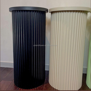 Trang trí đám cưới Nguồn cung cấp trắng vòng hiển thị xi lanh PVC gợn <span class=keywords><strong>plinth</strong></span> là viết tắt của Đảng - Product Image 4