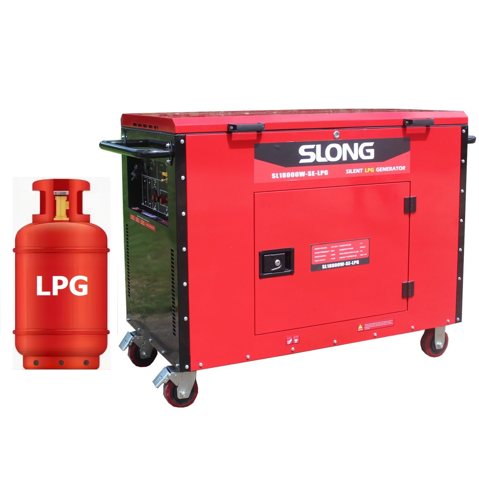 Generador de gas Slong 15kw 17kw 20kW Generador de gas natural LPG silencioso Generador de espera para el hogar