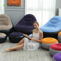Canapé gonflable d'extérieur TOPKO de haute qualité, pliable, en PVC, pour salon extérieur, utilisation intérieure, lit, chaise gonflable, canapé