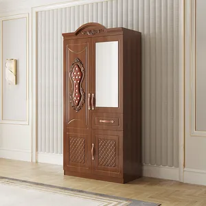 热卖2门设计布衣柜1米现代卧室衣柜橱柜布大棕色卧室衣柜