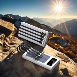Banque d'alimentation <span class=keywords><strong>solaire</strong></span> <span class=keywords><strong>portable</strong></span> 10000 30000mah avec grande capacité 4 sorties USB Type C <span class=keywords><strong>Chargeur</strong></span> de <span class=keywords><strong>batterie</strong></span> de téléphone <span class=keywords><strong>portable</strong></span> - Product Image 2