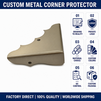 Protection d'angle de bureau en métal OEM, multifonctionnelle en plastique pour bureau et établi
