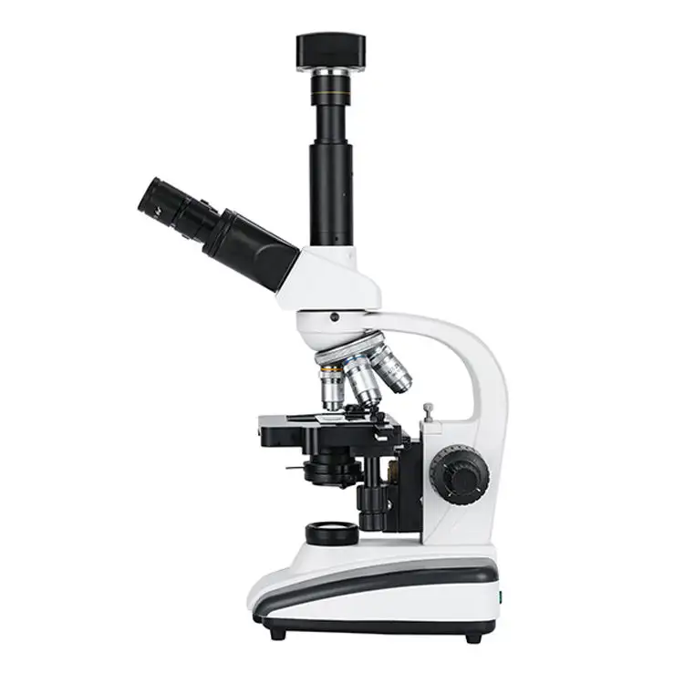 Microscopio biológico de laboratorio trinocular 4x-100x popular de alta calidad para investigación