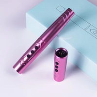Appareil de maquillage permanent sans fil à double batterie Stylo de tatouage rotatif électrique pour machine PMU pour sourcils et lèvres en acier inoxydable