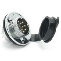 20M-10E Flansch buchse E Wasserdichter Stecker GX20 2-12-poliger Rundflansch-Kabelst ecker Aviation