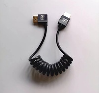 Câble USB-C 2.1 blindé 8K60Hz 4K120Hz avec connecteurs coudés gauche/droite pour PC, téléphone, tablette, appareil photo, moniteur, TV