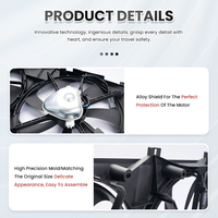 25380-1Y090 Pièces détachées automobiles de haute qualité Pales de ventilateur AC Ventilateur de refroidissement de radiateur Condenseur de voiture en plastique Assemblage de ventilateur électronique pour Kia