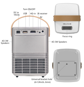 Máy Chiếu <span class=keywords><strong>LCD</strong></span> BYINTEK C720 Pico, Máy Chiếu Mini Di Động <span class=keywords><strong>LED</strong></span> Gia Đình 3000 Lumen - Product Image 2