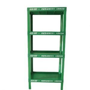 Expositor Plegable Moderno de Plástico con 4 Estantes, Soporte de Exhibición Portátil Independiente - Product Image 2