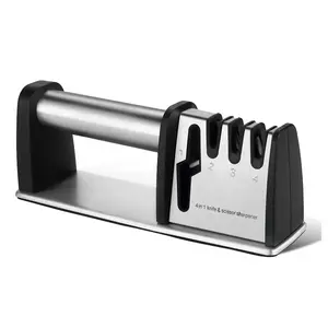 Hot Sale 4 in 1 Diamond Sharpening Tool Adjustable Manual Knife Scissors Knife Sharpener For Kitchen