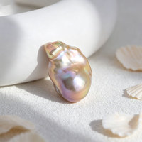 Perles baroques d'eau douce naturelles de qualité AAAA, 16-25 mm, blanches, multicolores, violettes, grandes, irrégulières, sans trou, pour la fabrication de bijoux