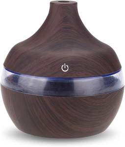 Diffuseur d'huiles essentielles portable 2025 en gros, 500 ml, ultrasonique, avec veilleuse LED, humidificateur d'air de table pour la maison - Product Image 1