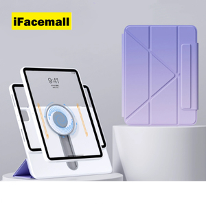 Ifacemall Mới Nhất Khe Cắm Bút PU Da Đứng Bìa 360 Xoay Có Thể Tháo Rời Máy Tính Bảng Trường Hợp Đối Với <span class=keywords><strong>iPad</strong></span> Không Khí 10.9 2024 2025 M2 M3 2025 - Product Image 1