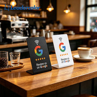 Tarjeta NFC Personalizada con Chip Programable de 13.56MHz, Resistente al Agua, de PVC, con Chip RFID para Reseñas de Google, para Restaurantes y Cafés