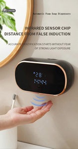 Nouveaux distributeurs automatiques de savon mousse pour salle de bain, machine à laver les mains intelligente avec charge USB, deux couleurs, en matériau ABS - Product Image 5