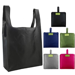 Eco-friendly Recycled Materials T-shirt Polyester Folding Shopping Bag for Supermarket Use - Product Image 3