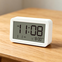 AIKS Anpassbarer Multifunktionaler Digitaler Wecker mit Doppelalarm 12/24-Stunden-Format & Vollständiger Datumsanzeige Ideal für Büro OEM ODM