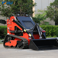 Youli mesin penggerak bumi Backhoe Mini kecil yang dapat ditarik mesin penggerak truk roda selip taman kecil