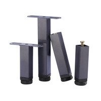 Pieds de support réglables en fer pour cadre de lit à lattes en T, style moderne et minimaliste, accessoires