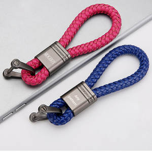 Porte-clés en corde tressée pour voiture, moto, locomotive, étiquette de clé, corde à main, accroche à la taille, porte-clés personnalisé pour porte-cartes - Product Image 4