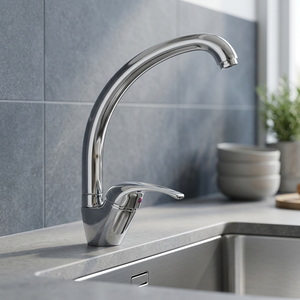 Rubinetto miscelatore monocomando per lavello con beccuccio alto, cartuccia in ceramica 0/40 mm. - Product Image 2