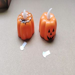 Lot de 12 lampes LED en forme de citrouille avec bougies chauffe-plat sans flamme à piles pour Halloween, Noël - Product Image 3