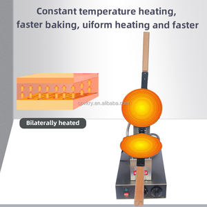 <span class=keywords><strong>Machine</strong></span> électrique commerciale de casse-croûte de cône d'oeuf d'acier inoxydable de fabricant de gaufrier de bulle de 110v/220v - Product Image 4