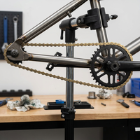 Chaîne de vélo BMX Coaster Cruiser à vitesse unique 1/2x1/8 114L en acier spécial plaqué jaune, résistance à la traction de 850 kg, maillon maître