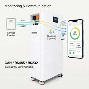 แบตเตอรี่ LiFePO4 8kWh 25.6V 200Ah แบบติดผนังสำหรับเก็บพลังงานแสงอาทิตย์  แบบตั้งพื้น  ลิเธียมไอรอนฟอสเฟต  สำหรับรถบ้าน - Product Image 4