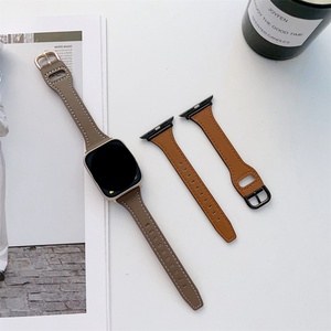<span class=keywords><strong>Bracelet</strong></span> en <span class=keywords><strong>cuir</strong></span> véritable fin pour accessoires <span class=keywords><strong>Apple</strong></span> <span class=keywords><strong>Watch</strong></span> Série 7 8 45 mm, <span class=keywords><strong>bracelet</strong></span> de montre tendance pour femmes - Product Image 2