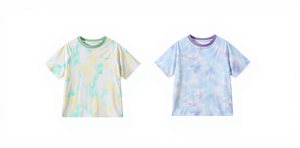 Camisetas Personalizables con Estampado Tie-Dye para Exteriores, Transpirables, que Absorben la Humedad, Cuello Redondo, <span class=keywords><strong>de</strong></span> Seda Helada para Verano, <span class=keywords><strong>Ropa</strong></span> <span class=keywords><strong>Infantil</strong></span> - Product Image 5