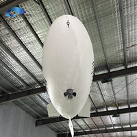 Zeppelin publicitaire gonflable en TPU de 5 m pour modèles réduits, avec logo et code QR, pas cher