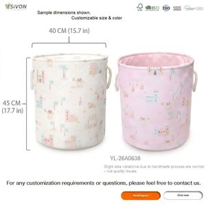 Panier à <span class=keywords><strong>linge</strong></span> pliable en toile de style arabe, grande capacité, rangement multifonctionnel pour la salle de bain, décoration de la maison avec poignée - Product Image 3