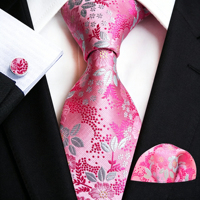 Ensemble d'accessoires de costume formel pour homme tout-en-un : cravate, pochette, boutons de manchette pour mariage, témoin et tenue de cérémonie professionnelle