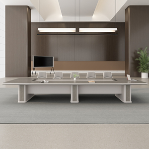 Nhà máy cung cấp đồ nội thất Hiện Đại Văn phòng hội nghị bảng dải cho 10-12 người đàm phán phòng họp bảng - Product Image 5