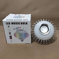 Nouvelle Lampe LED Musicale Sans Fil 12W E27 RGB en Cristal avec Haut-parleur Intégré et Télécommande pour Noël et la Photographie 2025