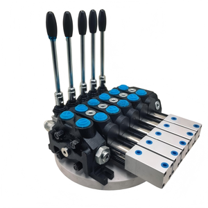 วาล์วควบคุมทิศทางแบบแยกส่วนนิวเมติกไฮดรอลิก Huamao 60 ลิตร/นาที 15 กก. 5 ช่อง - Product Image 3