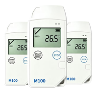 Potmagic M100 Enregistreur de données USB multi-usages avec écran LCD, mesure de température, rapport PDF, en plastique, indice de protection IP54