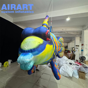 Op maat gemaakte opblaasbare visdecoraties voor aquaria, opblaasbare eenzame visballon - Product Image 6