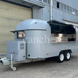 Camion de vente ambulante de crème glacée standard français, remorque alimentaire mobile de rue à vendre - Product Image 1