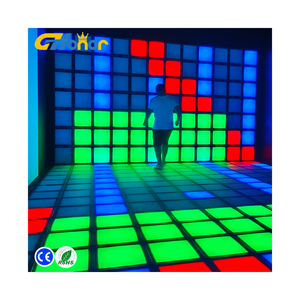 Jeu de sol actif Grille de saut Jeu de défi de détection de pression Led Dance Floor Interactive Floor Jeux pour enfants - Product Image 1